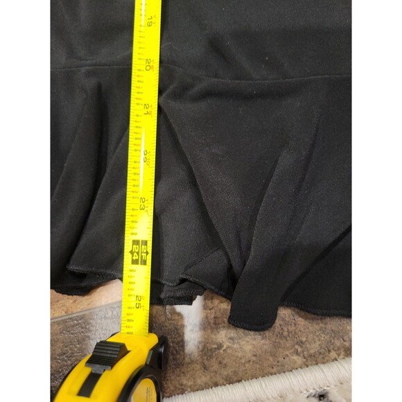 PLUS SIZE LARGE FLOWY, FLOUNCED CREPE SCUBA SKIRT
STYLE #RN37080 - Picture 4 of 4